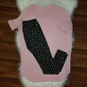 ***LuLaRoe Leggings(OS) & Irma(XXS) Beautiful Set!